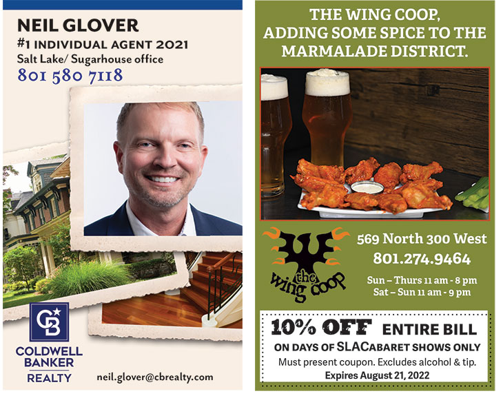 Neil Glover and Wing Coop ad