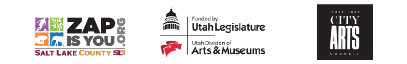 ZAP logo and Utah Division of Artsa nd museums